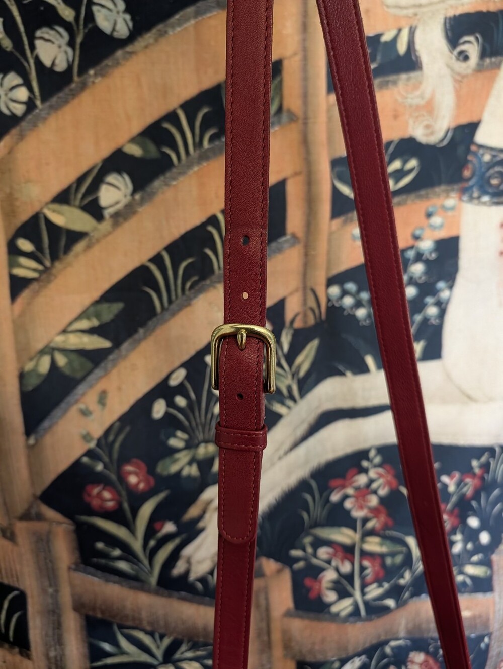 Vintage Coach Willis Bag Red Leather Brass Hardware Crossbody 9927 - Picture 15 of 16